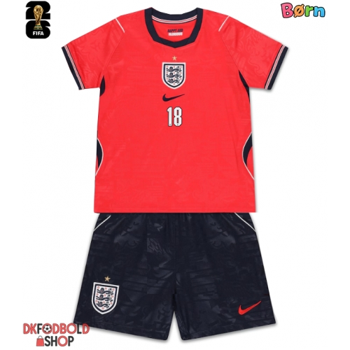 England Anthony Gordon #18 Udebanesæt Børn VM 2026 Kort ærmer (+ korte bukser)